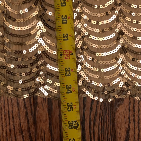 Gianni Bini Gatsby Dress in Soft Gold - Picture 6 of 8